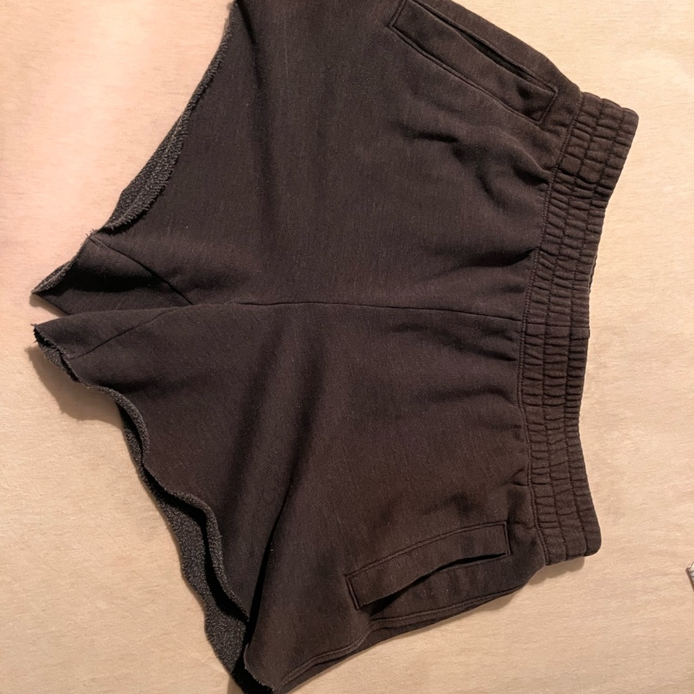 Aerie Black Athletic Shorts with Elastic Waistband